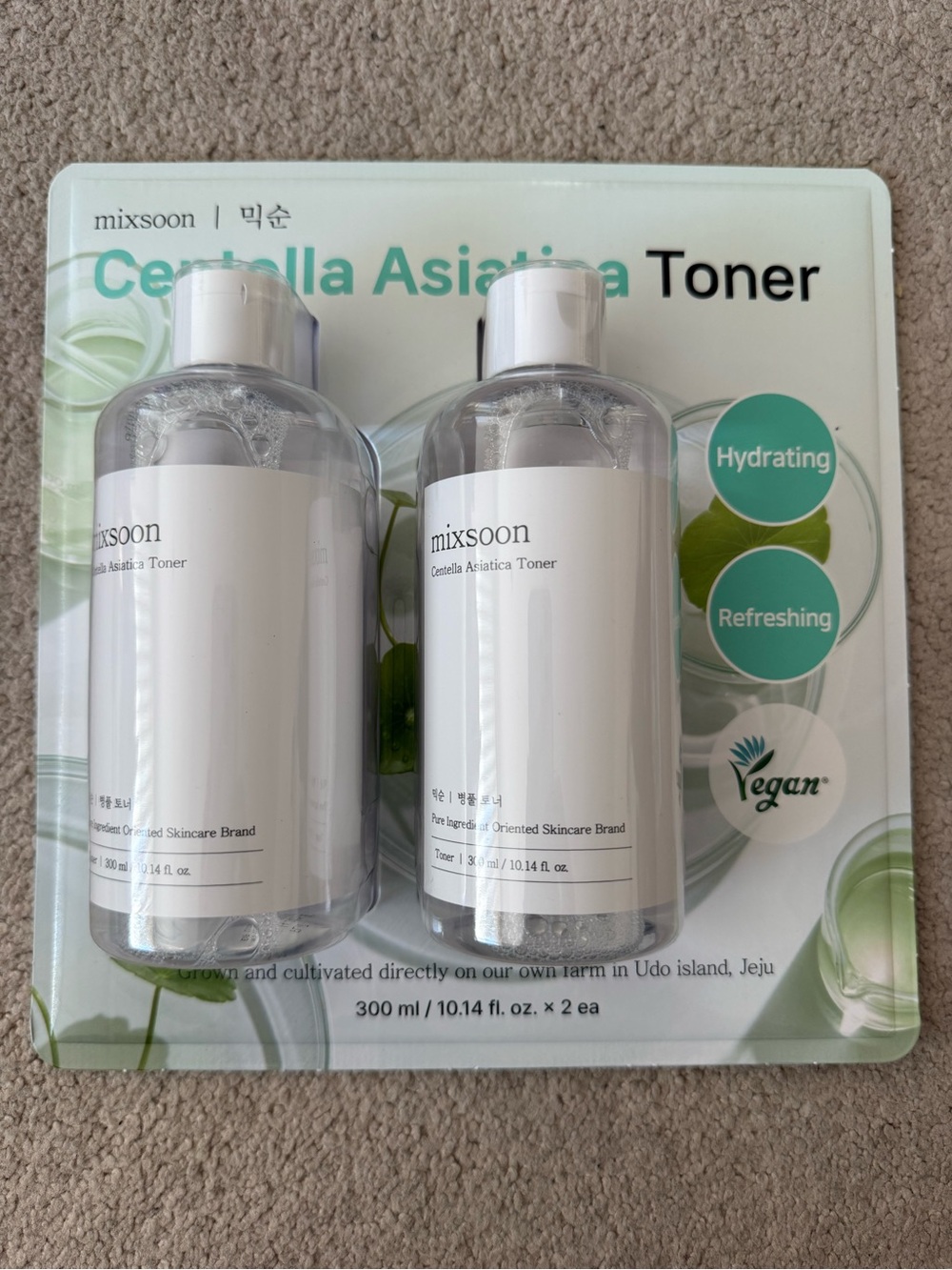 Brand New Mixsoon Centella Asiatica Toner 10.14 fl oz 2 pack